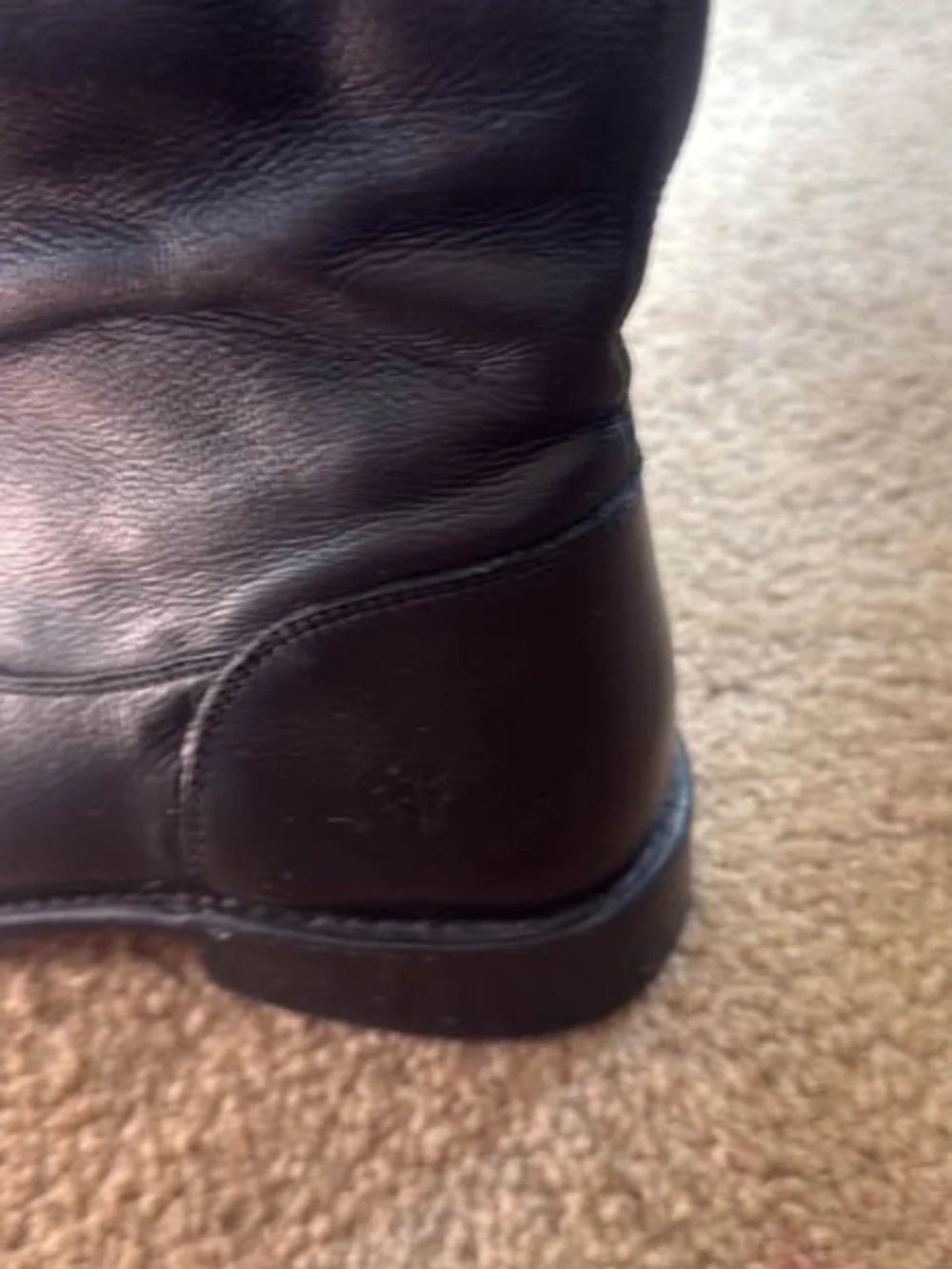 Frye Black Leather Over-the-Knee Boots